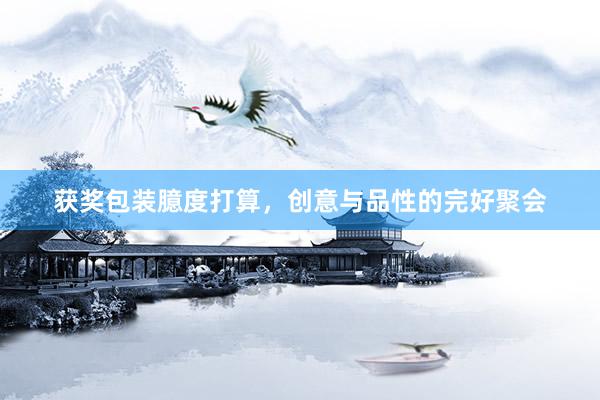 获奖包装臆度打算，创意与品性的完好聚会